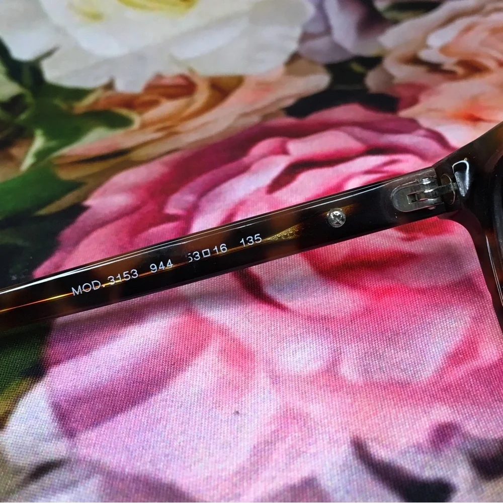 Versace orange & black tortoise frames glasses  Silver medusa face logo corners